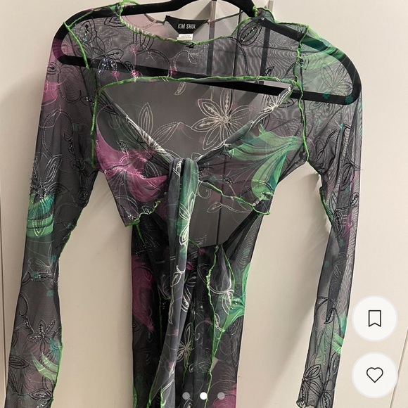 kim shui multi tie mesh dress - Picture 2 of 3